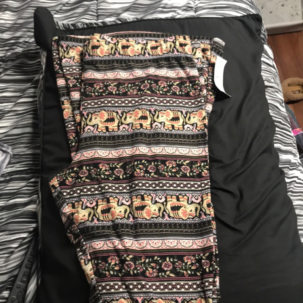Unworn bell bottom knit pants.